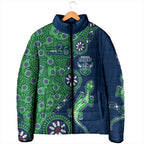 Canberra Raiders NAIDOC Week 2026 Padded Jacket Aboriginal Lizard Dot Painting - 50 Years of Deadly