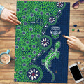 Canberra Raiders NAIDOC Week 2026 Puzzle Aboriginal Lizard Dot Painting - 50 Years of Deadly