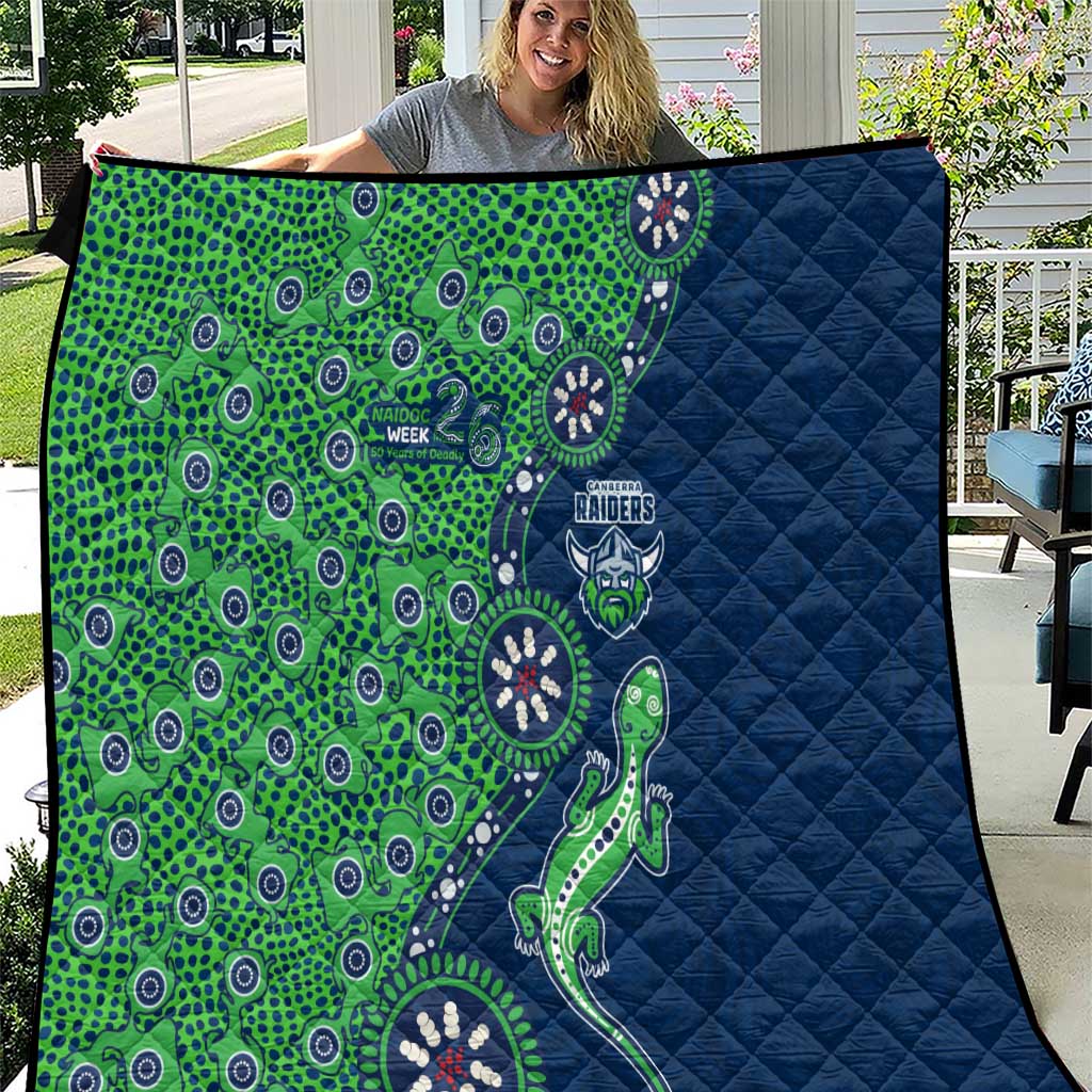 Canberra Raiders NAIDOC Week 2026 Quilt Aboriginal Lizard Dot Painting - 50 Years of Deadly