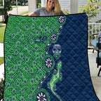 Canberra Raiders NAIDOC Week 2026 Quilt Aboriginal Lizard Dot Painting - 50 Years of Deadly