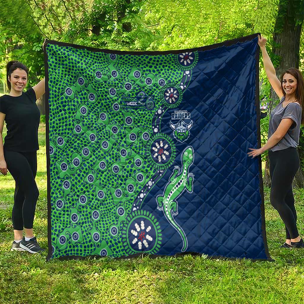 Canberra Raiders NAIDOC Week 2026 Quilt Aboriginal Lizard Dot Painting - 50 Years of Deadly