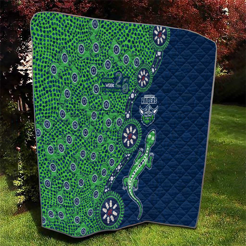 Canberra Raiders NAIDOC Week 2026 Quilt Aboriginal Lizard Dot Painting - 50 Years of Deadly