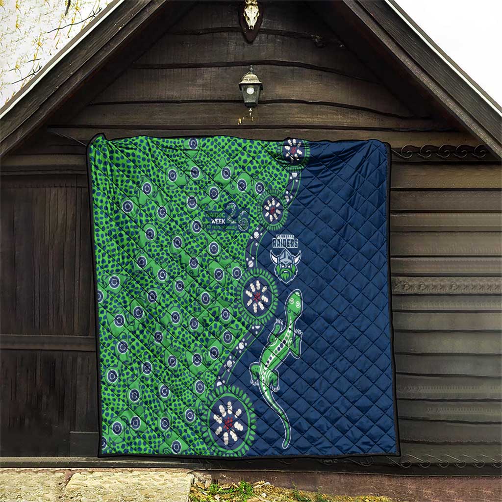 Canberra Raiders NAIDOC Week 2026 Quilt Aboriginal Lizard Dot Painting - 50 Years of Deadly