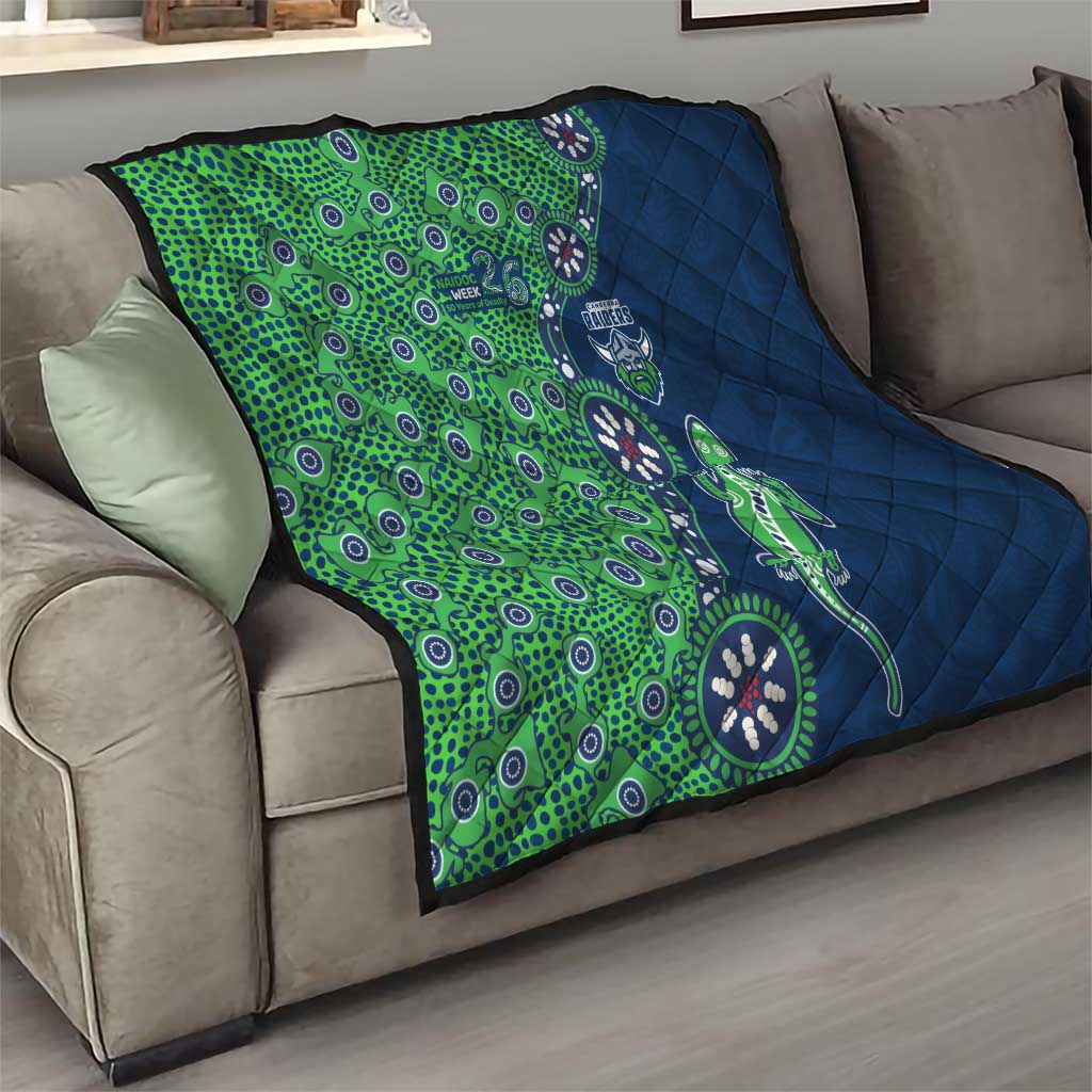 Canberra Raiders NAIDOC Week 2026 Quilt Aboriginal Lizard Dot Painting - 50 Years of Deadly