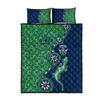 Canberra Raiders NAIDOC Week 2026 Quilt Bed Set Aboriginal Lizard Dot Painting - 50 Years of Deadly