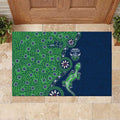Canberra Raiders NAIDOC Week 2026 Rubber Doormat Aboriginal Lizard Dot Painting - 50 Years of Deadly