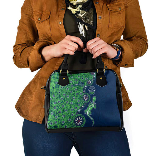 Canberra Raiders NAIDOC Week 2026 Shoulder Handbag Aboriginal Lizard Dot Painting - 50 Years of Deadly