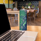 Canberra Raiders NAIDOC Week 2026 Skinny Tumbler Aboriginal Lizard Dot Painting - 50 Years of Deadly