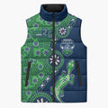 Canberra Raiders NAIDOC Week 2026 Sleeveless Puffer Jacket Aboriginal Lizard Dot Painting - 50 Years of Deadly