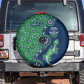 Canberra Raiders NAIDOC Week 2026 Spare Tire Cover Aboriginal Lizard Dot Painting - 50 Years of Deadly