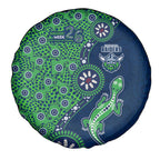 Canberra Raiders NAIDOC Week 2026 Spare Tire Cover Aboriginal Lizard Dot Painting - 50 Years of Deadly