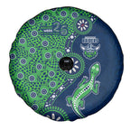Canberra Raiders NAIDOC Week 2026 Spare Tire Cover Aboriginal Lizard Dot Painting - 50 Years of Deadly