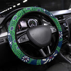 Canberra Raiders NAIDOC Week 2026 Steering Wheel Cover Aboriginal Lizard Dot Painting - 50 Years of Deadly