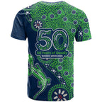 Canberra Raiders NAIDOC Week 2026 T Shirt Aboriginal Lizard Dot Painting - 50 Years of Deadly