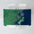 Canberra Raiders NAIDOC Week 2026 Tablecloth Aboriginal Lizard Dot Painting - 50 Years of Deadly