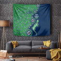 Canberra Raiders NAIDOC Week 2026 Tapestry Aboriginal Lizard Dot Painting - 50 Years of Deadly