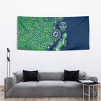 Canberra Raiders NAIDOC Week 2026 Tapestry Aboriginal Lizard Dot Painting - 50 Years of Deadly