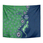 Canberra Raiders NAIDOC Week 2026 Tapestry Aboriginal Lizard Dot Painting - 50 Years of Deadly