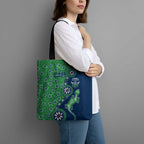 Canberra Raiders NAIDOC Week 2026 Tote Bag Aboriginal Lizard Dot Painting - 50 Years of Deadly