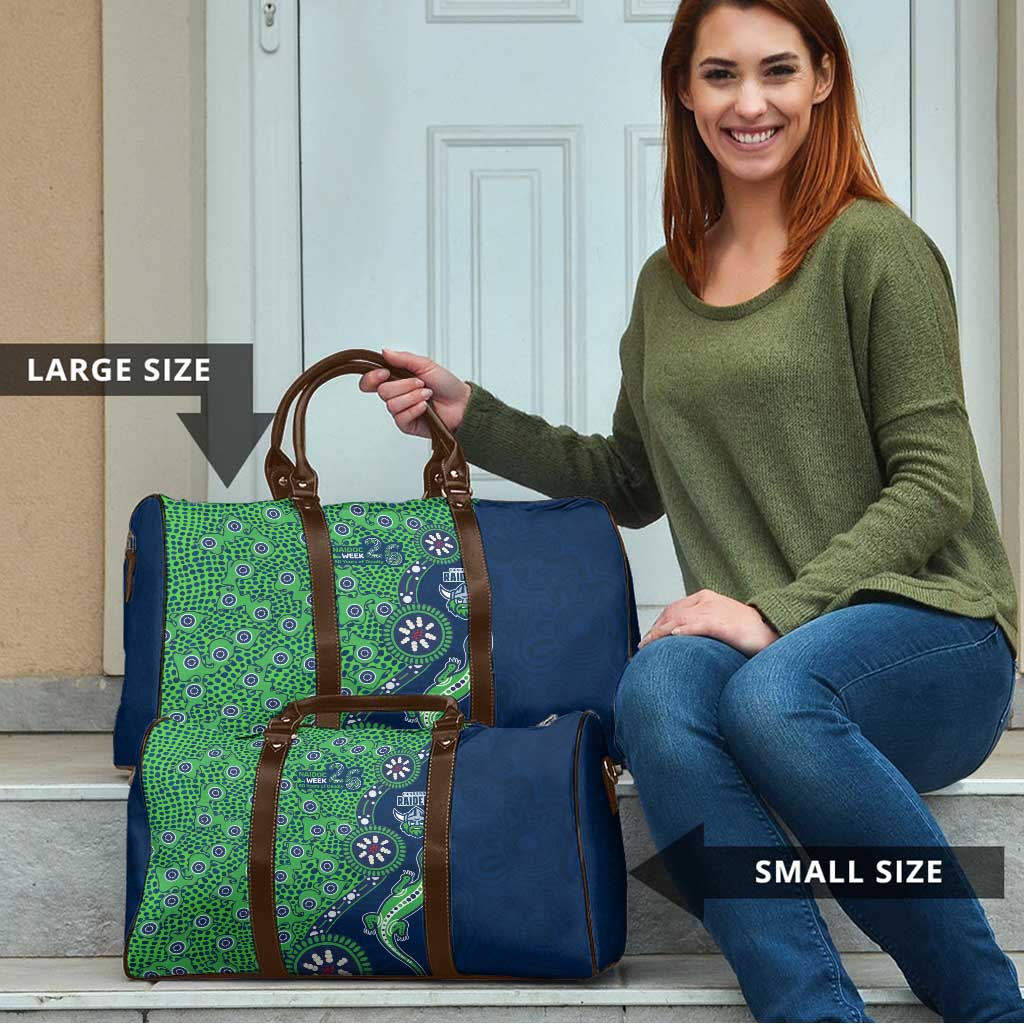 Canberra Raiders NAIDOC Week 2026 Travel Bag Aboriginal Lizard Dot Painting - 50 Years of Deadly