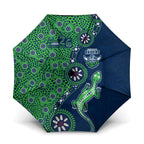 Canberra Raiders NAIDOC Week 2026 Umbrella Aboriginal Lizard Dot Painting - 50 Years of Deadly