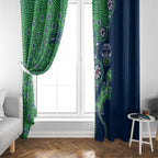 Canberra Raiders NAIDOC Week 2026 Window Curtain Aboriginal Lizard Dot Painting - 50 Years of Deadly