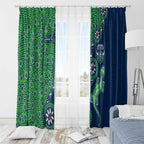 Canberra Raiders NAIDOC Week 2026 Window Curtain Aboriginal Lizard Dot Painting - 50 Years of Deadly