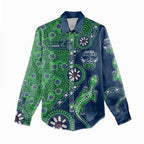 Canberra Raiders NAIDOC Week 2026 Women Casual Shirt Aboriginal Lizard Dot Painting - 50 Years of Deadly