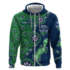 Canberra Raiders NAIDOC Week 2026 Zip Hoodie Aboriginal Lizard Dot Painting - 50 Years of Deadly