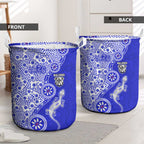 Canterbury-Bankstown Bulldogs NAIDOC Week 2026 Laundry Basket Aboriginal Lizard Dot Painting - 50 Years of Deadly