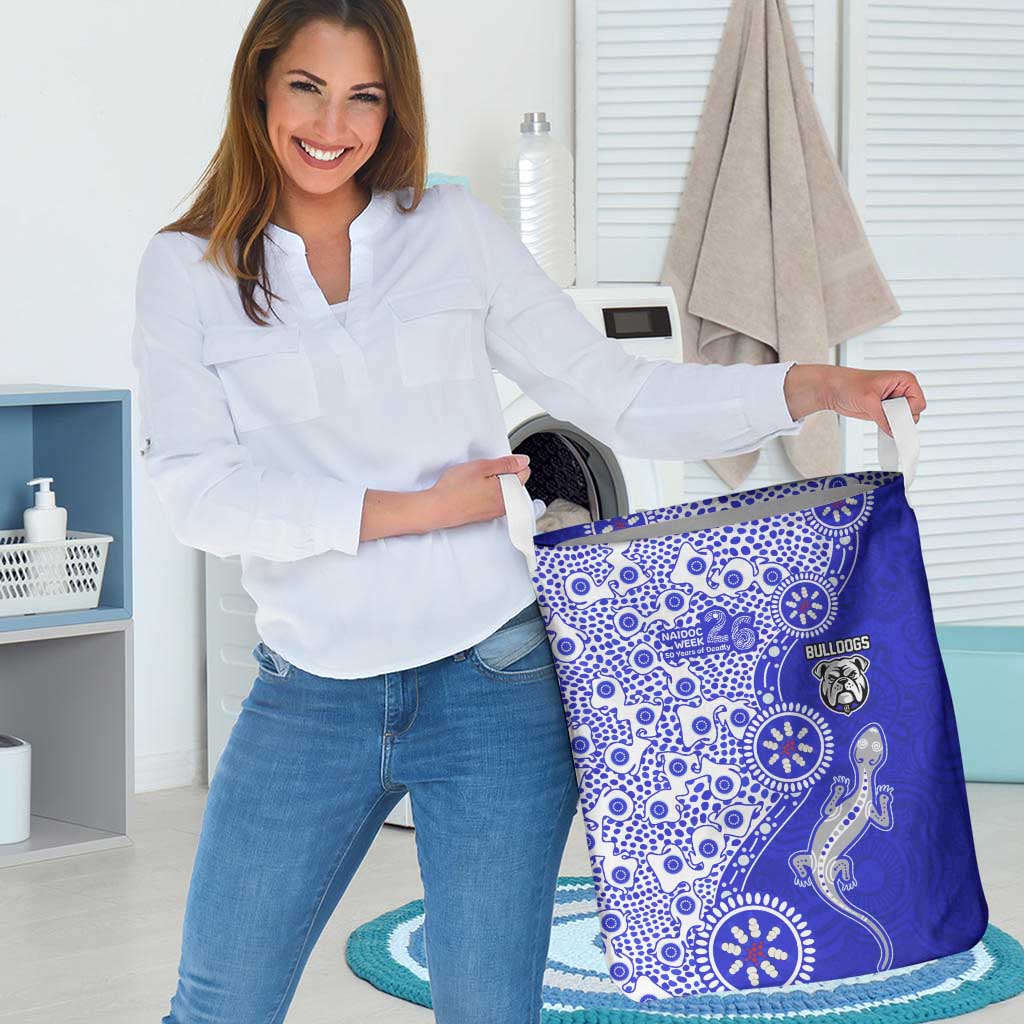 Canterbury-Bankstown Bulldogs NAIDOC Week 2026 Laundry Basket Aboriginal Lizard Dot Painting - 50 Years of Deadly