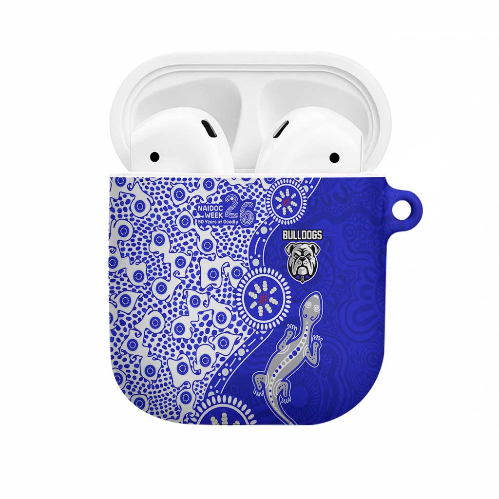 Canterbury-Bankstown Bulldogs NAIDOC Week 2026 AirPods Case Aboriginal Lizard Dot Painting - 50 Years of Deadly