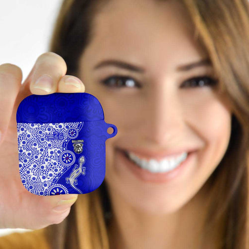 Canterbury-Bankstown Bulldogs NAIDOC Week 2026 AirPods Case Aboriginal Lizard Dot Painting - 50 Years of Deadly