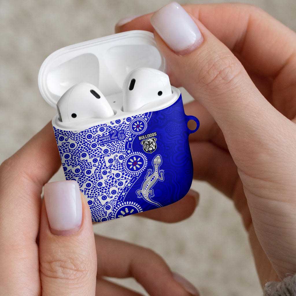 Canterbury-Bankstown Bulldogs NAIDOC Week 2026 AirPods Case Aboriginal Lizard Dot Painting - 50 Years of Deadly