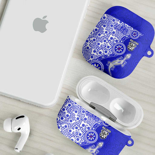 Canterbury-Bankstown Bulldogs NAIDOC Week 2026 AirPods Case Aboriginal Lizard Dot Painting - 50 Years of Deadly
