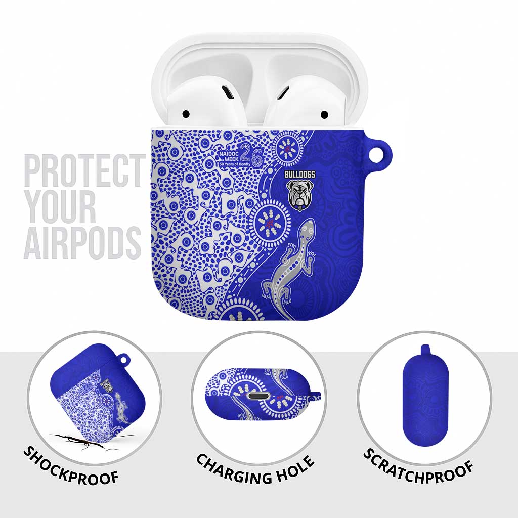 Canterbury-Bankstown Bulldogs NAIDOC Week 2026 AirPods Case Aboriginal Lizard Dot Painting - 50 Years of Deadly