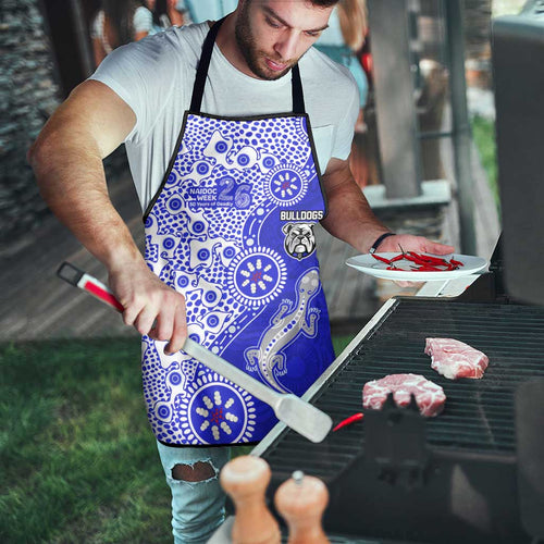 Canterbury-Bankstown Bulldogs NAIDOC Week 2026 Apron Aboriginal Lizard Dot Painting - 50 Years of Deadly