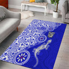 Canterbury-Bankstown Bulldogs NAIDOC Week 2026 Area Rug Aboriginal Lizard Dot Painting - 50 Years of Deadly