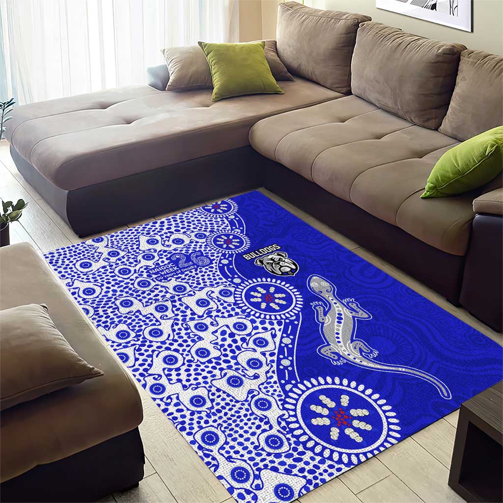 Canterbury-Bankstown Bulldogs NAIDOC Week 2026 Area Rug Aboriginal Lizard Dot Painting - 50 Years of Deadly
