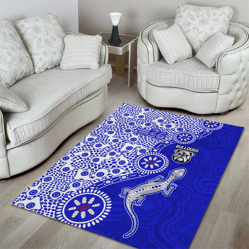 Canterbury-Bankstown Bulldogs NAIDOC Week 2026 Area Rug Aboriginal Lizard Dot Painting - 50 Years of Deadly