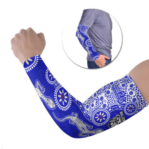 Canterbury-Bankstown Bulldogs NAIDOC Week 2026 Arm Sleeves Aboriginal Lizard Dot Painting - 50 Years of Deadly