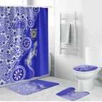 Canterbury-Bankstown Bulldogs NAIDOC Week 2026 Bathroom Set Aboriginal Lizard Dot Painting - 50 Years of Deadly