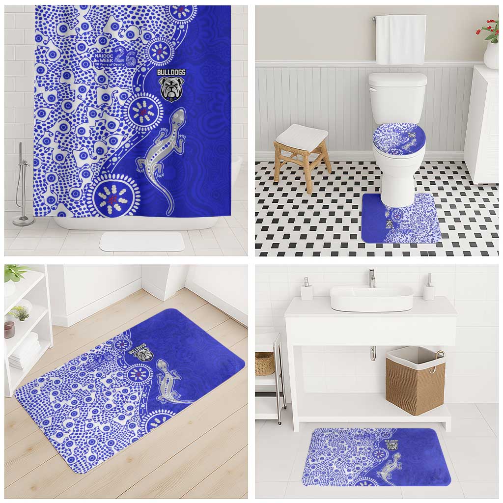 Canterbury-Bankstown Bulldogs NAIDOC Week 2026 Bathroom Set Aboriginal Lizard Dot Painting - 50 Years of Deadly
