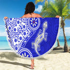 Canterbury-Bankstown Bulldogs NAIDOC Week 2026 Beach Blanket Aboriginal Lizard Dot Painting - 50 Years of Deadly