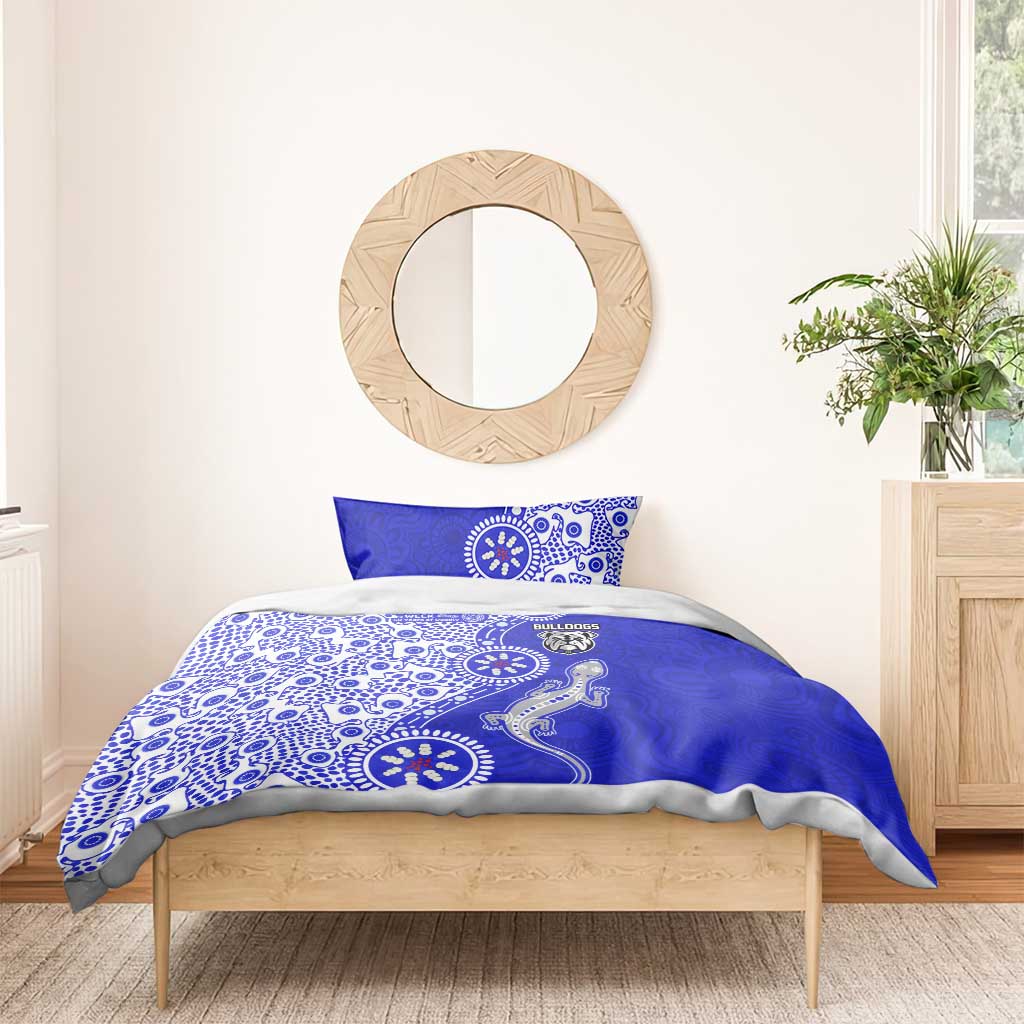 Canterbury-Bankstown Bulldogs NAIDOC Week 2026 Bedding Set Aboriginal Lizard Dot Painting - 50 Years of Deadly