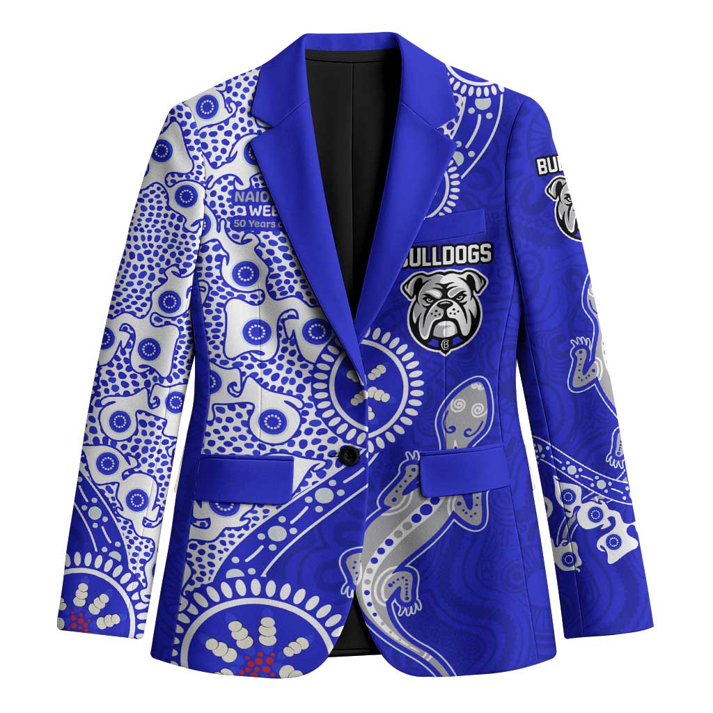 Canterbury-Bankstown Bulldogs NAIDOC Week 2026 Blazer Aboriginal Lizard Dot Painting - 50 Years of Deadly