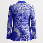 Canterbury-Bankstown Bulldogs NAIDOC Week 2026 Blazer Aboriginal Lizard Dot Painting - 50 Years of Deadly
