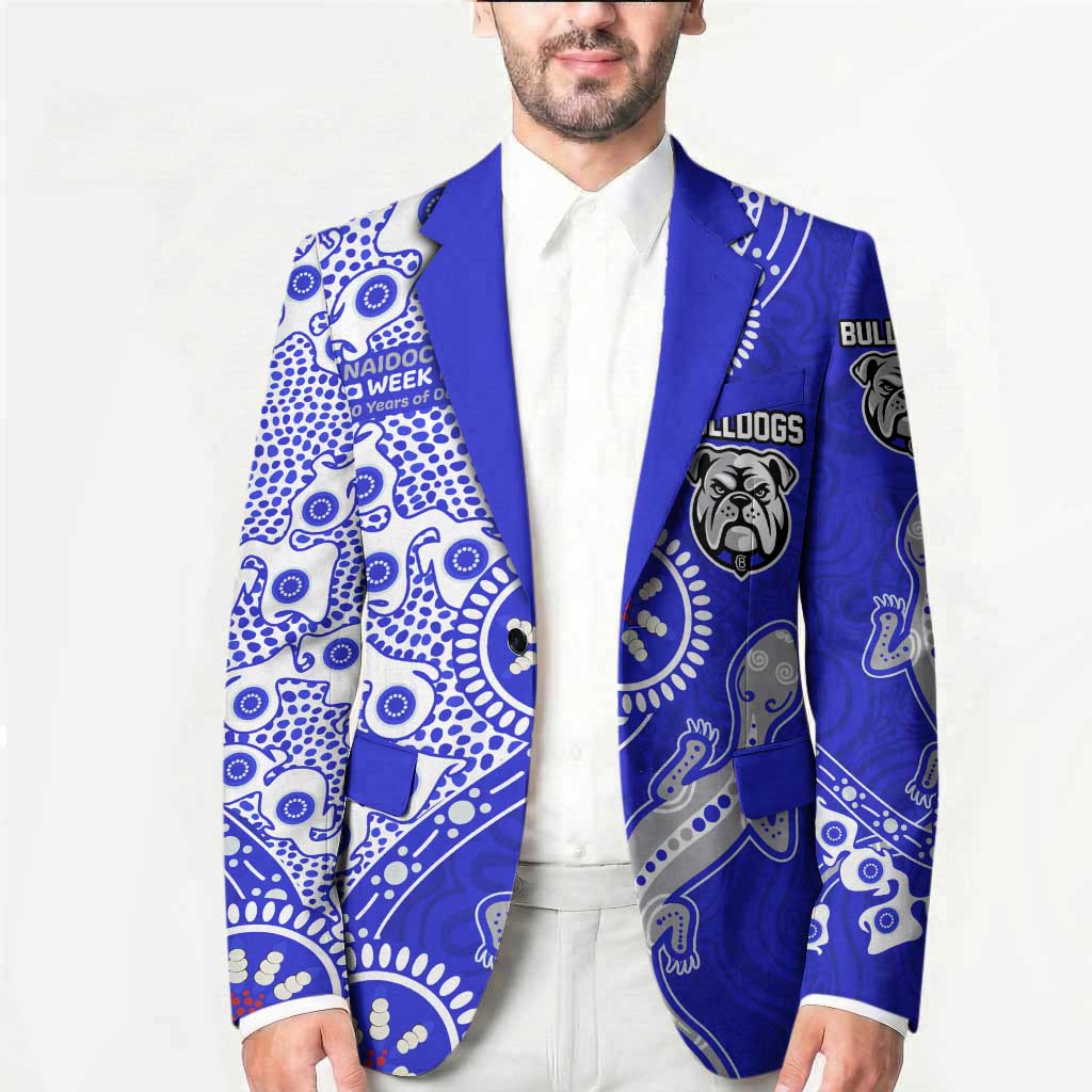 Canterbury-Bankstown Bulldogs NAIDOC Week 2026 Blazer Aboriginal Lizard Dot Painting - 50 Years of Deadly