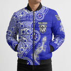 Canterbury-Bankstown Bulldogs NAIDOC Week 2026 Bomber Puffer Jacket Aboriginal Lizard Dot Painting - 50 Years of Deadly