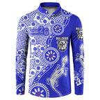 Canterbury-Bankstown Bulldogs NAIDOC Week 2026 Button Sweatshirt Aboriginal Lizard Dot Painting - 50 Years of Deadly